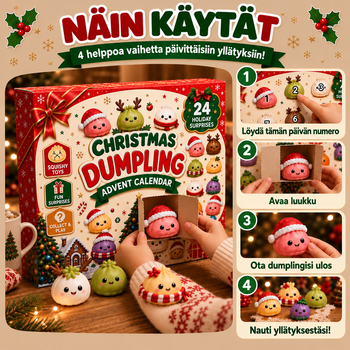 Squishy Dumpling Joulukalenteri