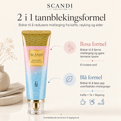 Whitening tannkrem – Reduser misfarging