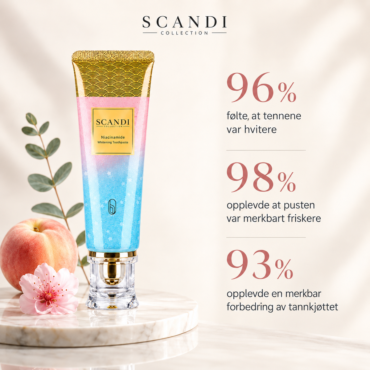 Whitening tannkrem – Reduser misfarging