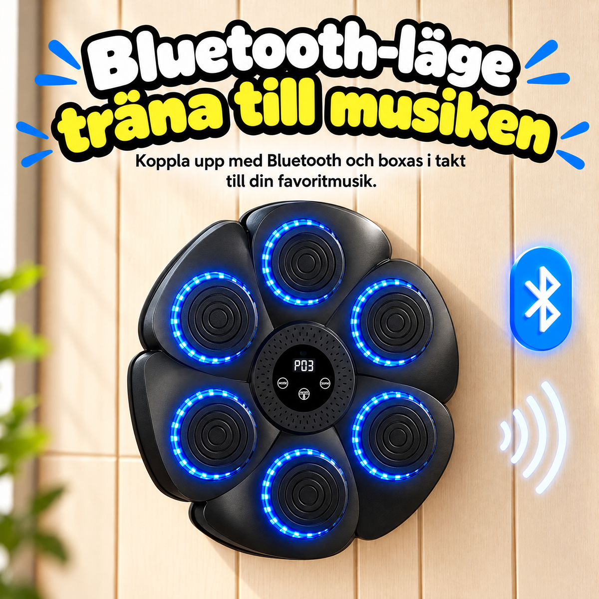 Bluetooth-läge – träna till musiken