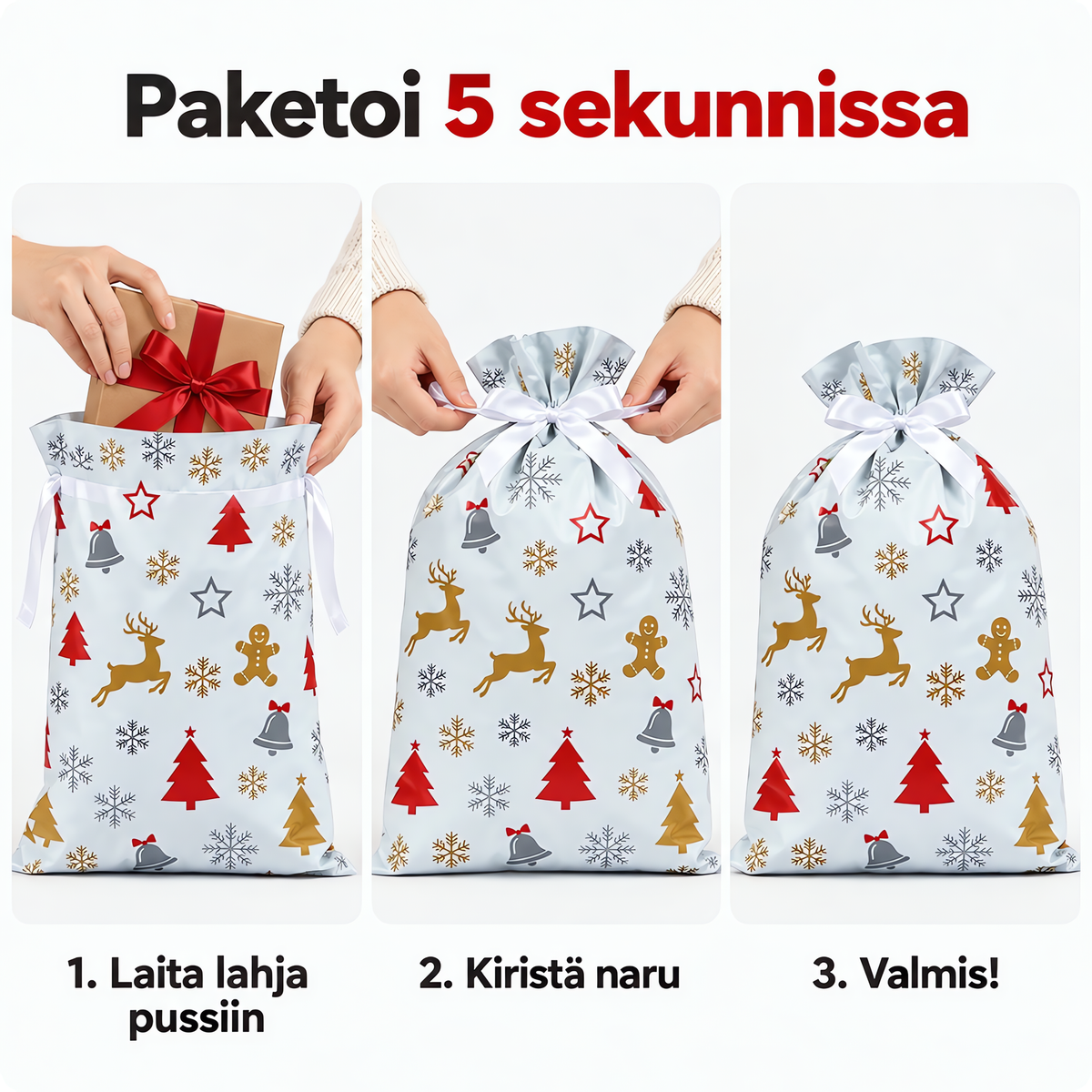 Scandi Joululahjapussit