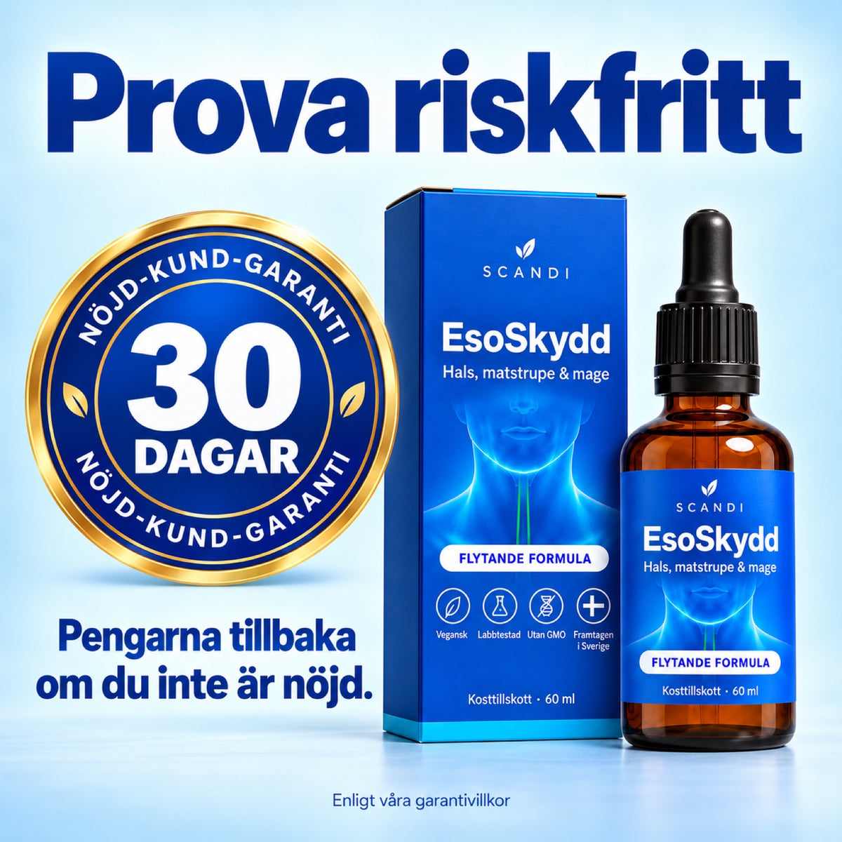 30 dagars nöjd-kund-garanti